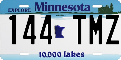 MN license plate 144TMZ