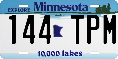 MN license plate 144TPM