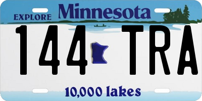 MN license plate 144TRA