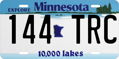 MN license plate 144TRC