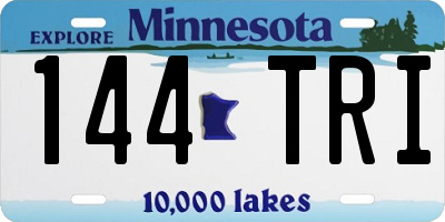 MN license plate 144TRI