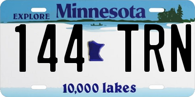 MN license plate 144TRN