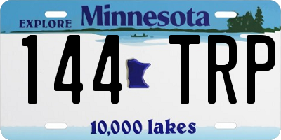 MN license plate 144TRP