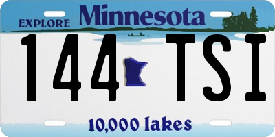 MN license plate 144TSI