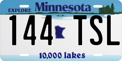 MN license plate 144TSL