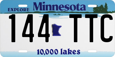 MN license plate 144TTC