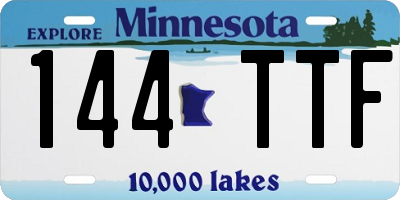 MN license plate 144TTF