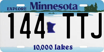 MN license plate 144TTJ