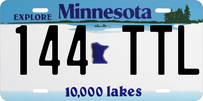 MN license plate 144TTL