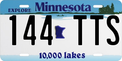 MN license plate 144TTS