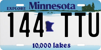 MN license plate 144TTU