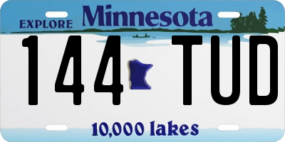 MN license plate 144TUD