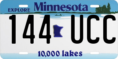 MN license plate 144UCC