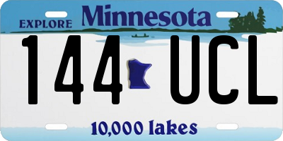 MN license plate 144UCL