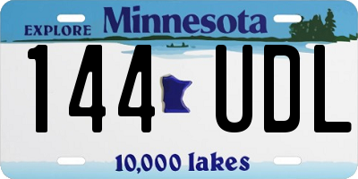 MN license plate 144UDL