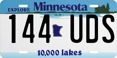 MN license plate 144UDS