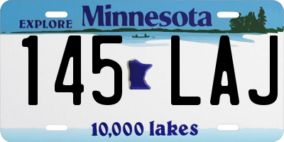 MN license plate 145LAJ