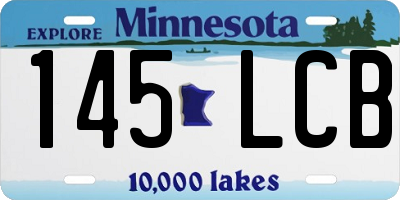 MN license plate 145LCB