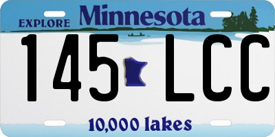 MN license plate 145LCC