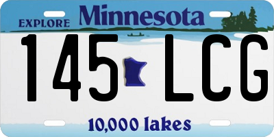MN license plate 145LCG