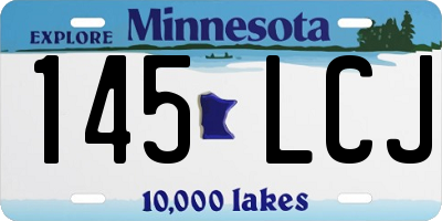 MN license plate 145LCJ