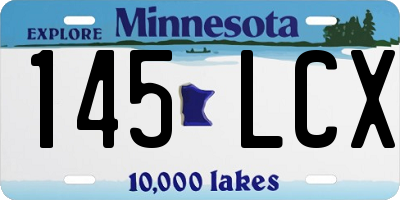 MN license plate 145LCX