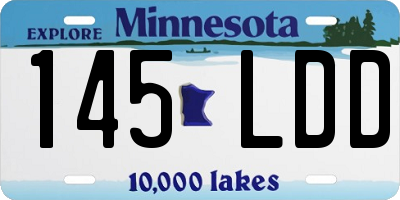 MN license plate 145LDD