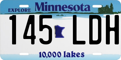 MN license plate 145LDH