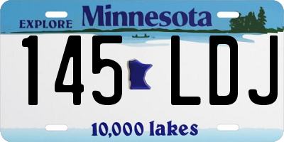 MN license plate 145LDJ