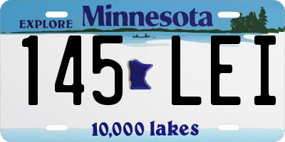 MN license plate 145LEI