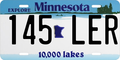 MN license plate 145LER