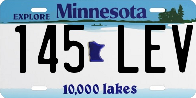 MN license plate 145LEV
