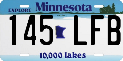 MN license plate 145LFB