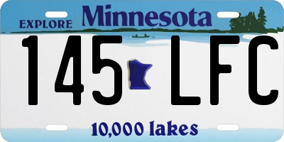 MN license plate 145LFC