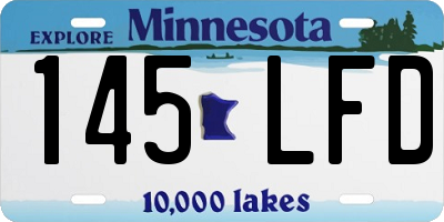 MN license plate 145LFD