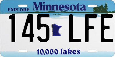 MN license plate 145LFE