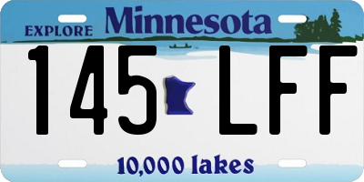 MN license plate 145LFF