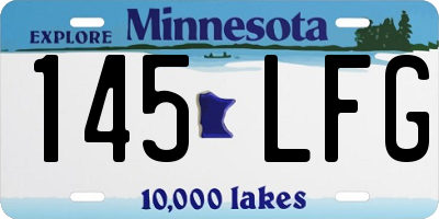 MN license plate 145LFG
