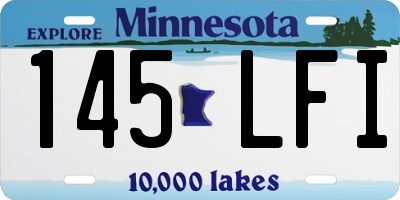 MN license plate 145LFI