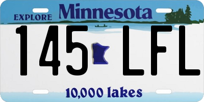 MN license plate 145LFL