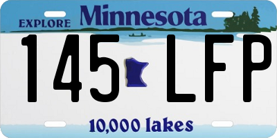 MN license plate 145LFP