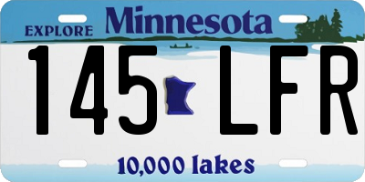 MN license plate 145LFR