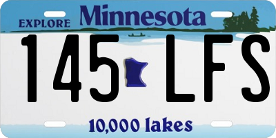 MN license plate 145LFS