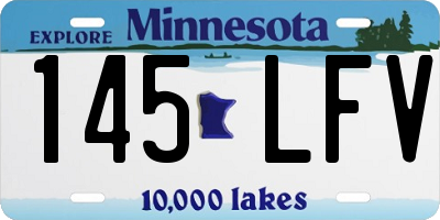 MN license plate 145LFV