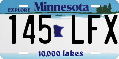 MN license plate 145LFX