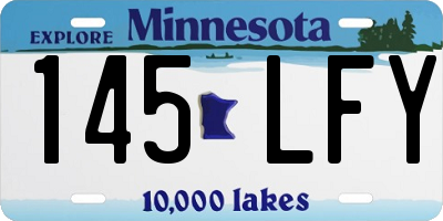 MN license plate 145LFY
