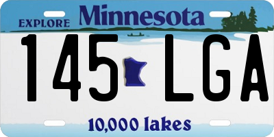 MN license plate 145LGA