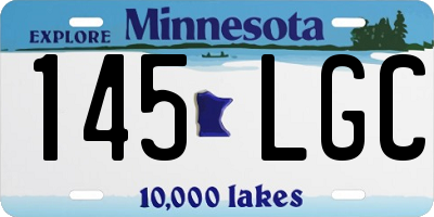 MN license plate 145LGC