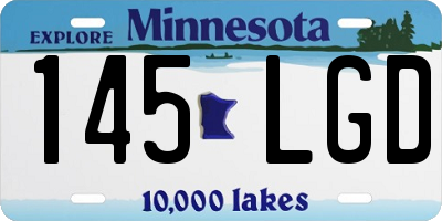 MN license plate 145LGD