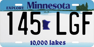 MN license plate 145LGF
